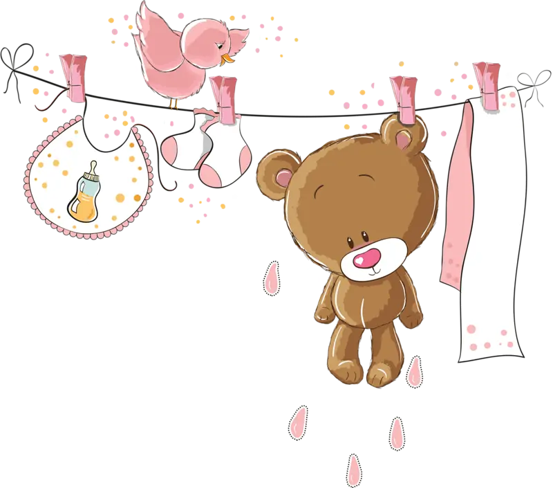 Download X Background for Girls' Birthday from Cute Bears png