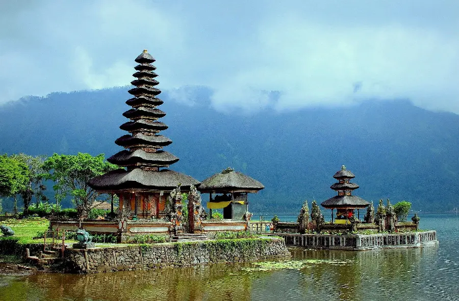 Photo of a stone temple in Bali Indonesia