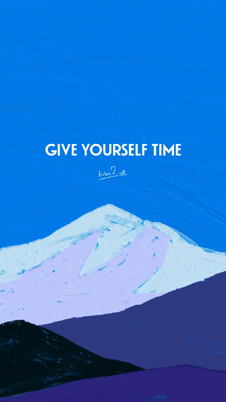 Motivational background image for mobile phone