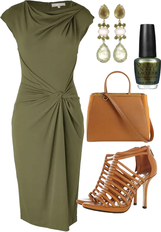 A very beautiful set of evening dress, shoes, bag, earrings and dress