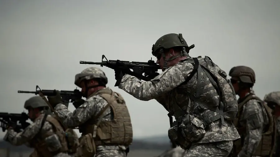 Military Special Forces Performing Operations High Quality Image