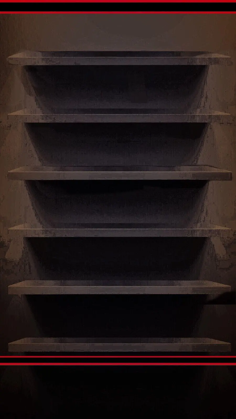 Shelf photo to place mobile icons on them suitable for iPhone and Samsung Xiaomi