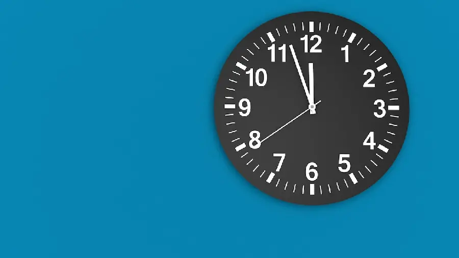Analog Clock Poster