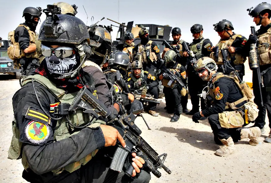 Real photo of military special forces company in high quality
