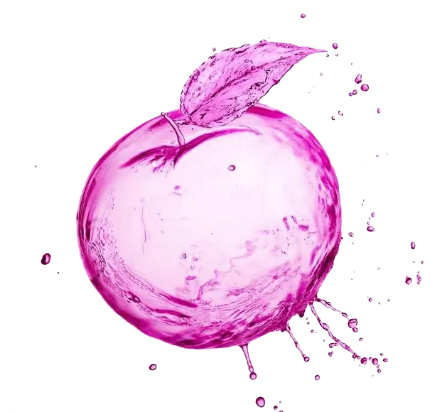 Purple graphic apple png image