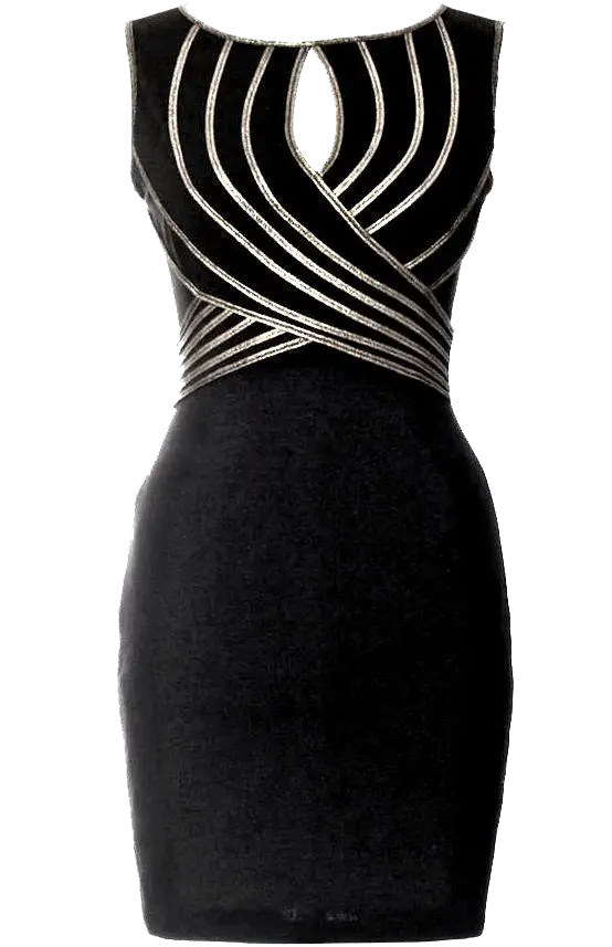 Black dress png image for business card