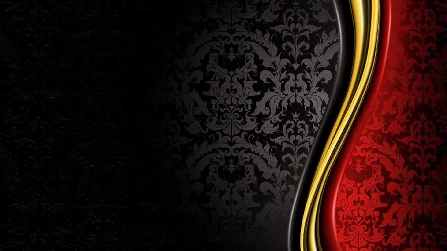 Black Gold Red Background Cool Design