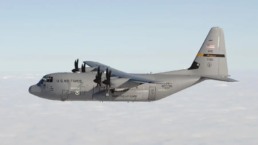 Wallpaper for desktop of Hercules C 130 aircraft