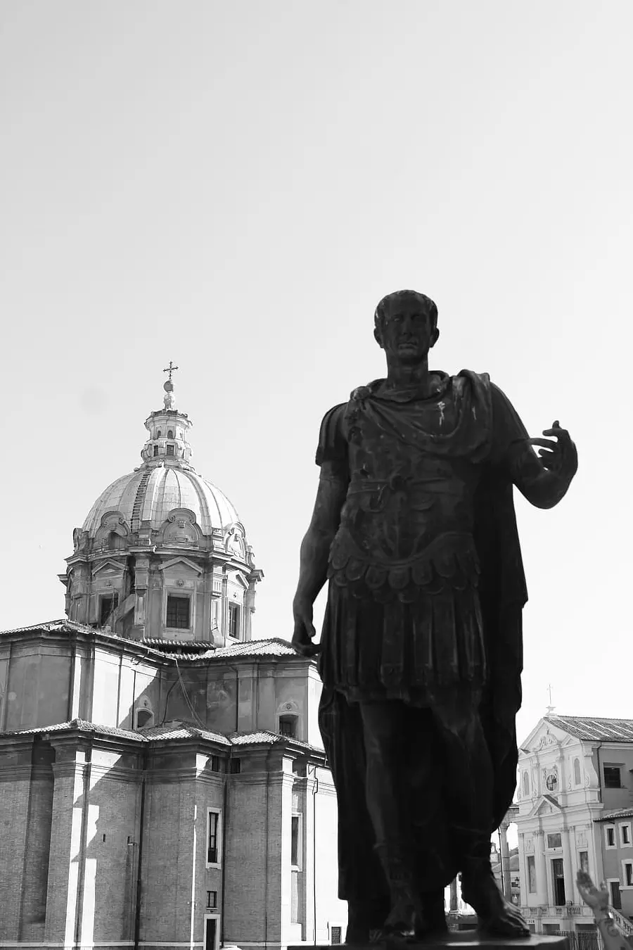 The magnificent statue of Julius Caesar