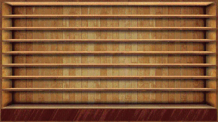 Download Wooden Bookshelf Photo For Computer And Laptop Wallpaper