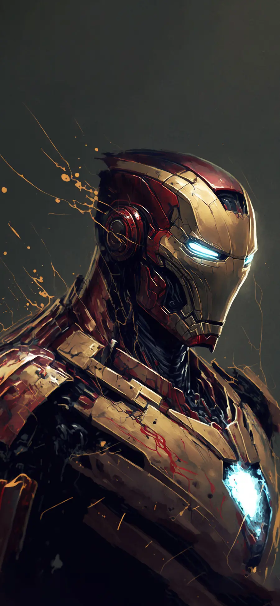 Iron Man 2024 war machine stock photo for phone lock screen