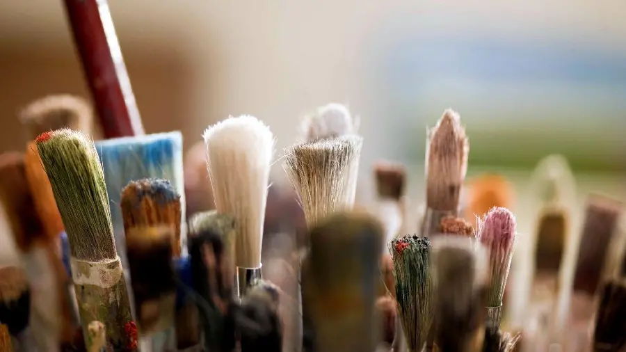 Photos of various painting brushes in hd quality free download