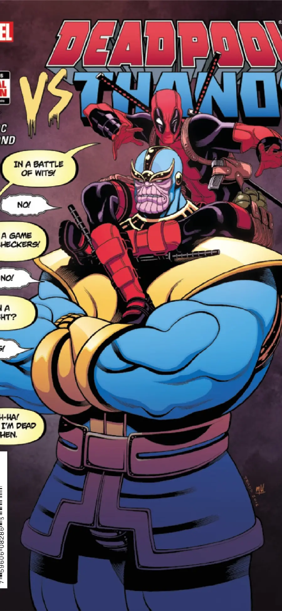 Deadpool photo in comic book