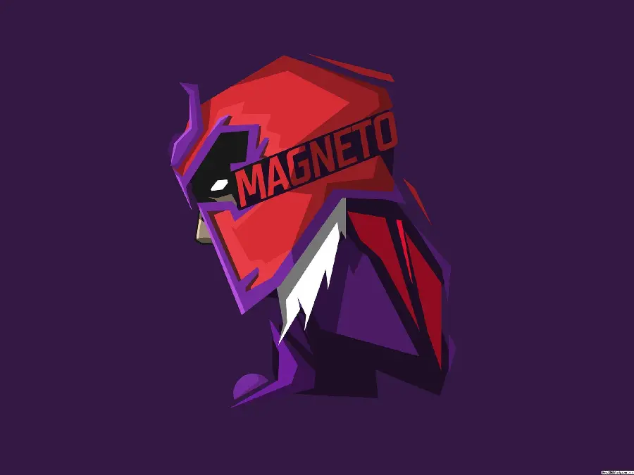 Magneto profile photo with an animated design of the essence