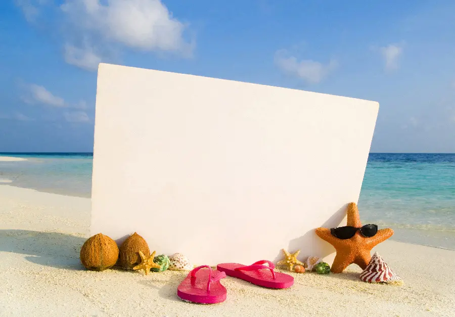 Summer Frame for Writing Text