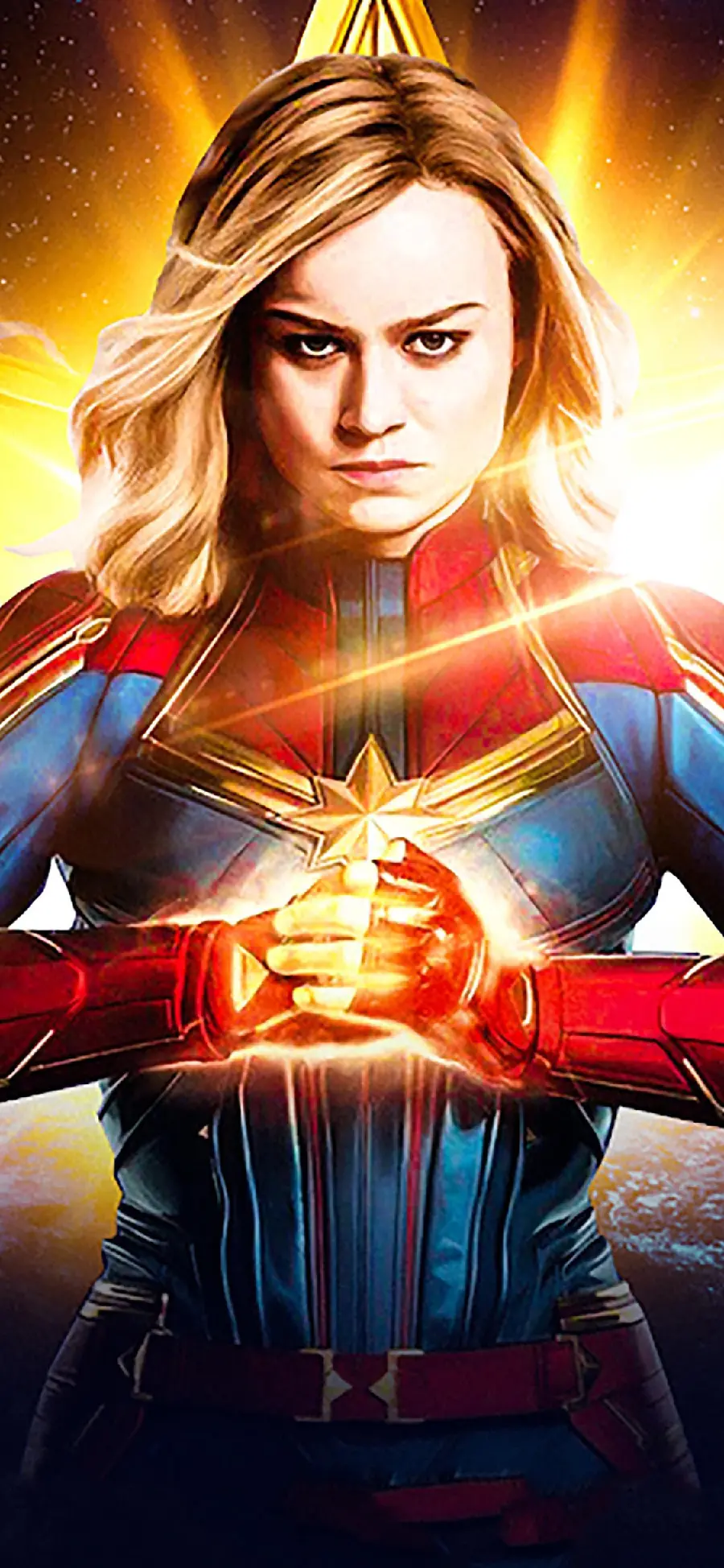 Captain Marvel Stock Photo