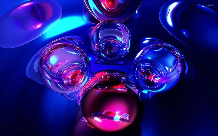 Purple Pink Glass Marbles for Backgrounds