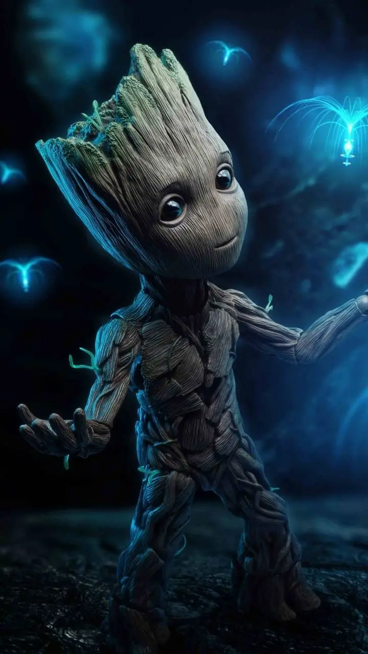 Fantasy background of Groot, a fictional character from Marvel 