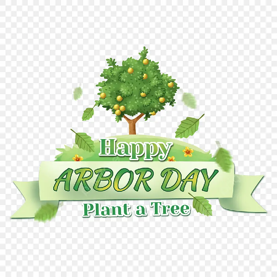 English greeting text for the International Arbor Day