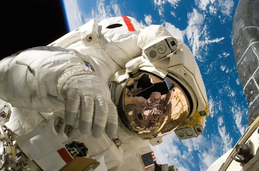 Real Aerospace Astronaut Photo in Mission Suit