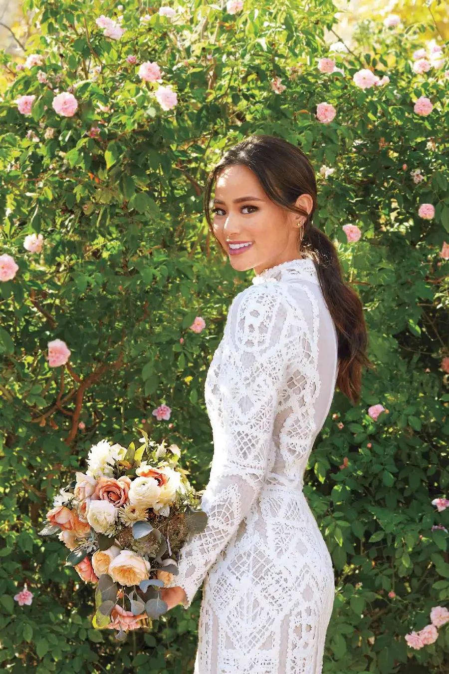 Bride photo with new makeup