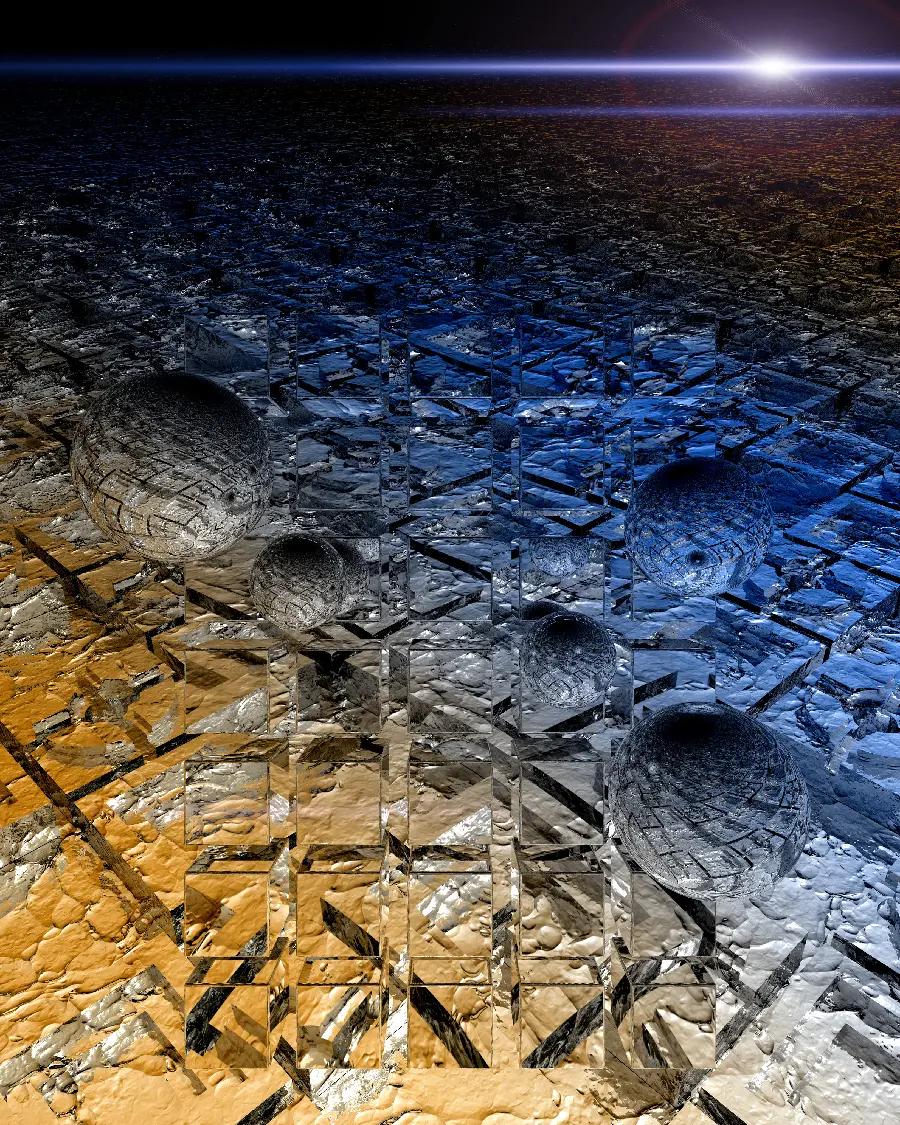 The most downloaded metallic world background for the phone screen