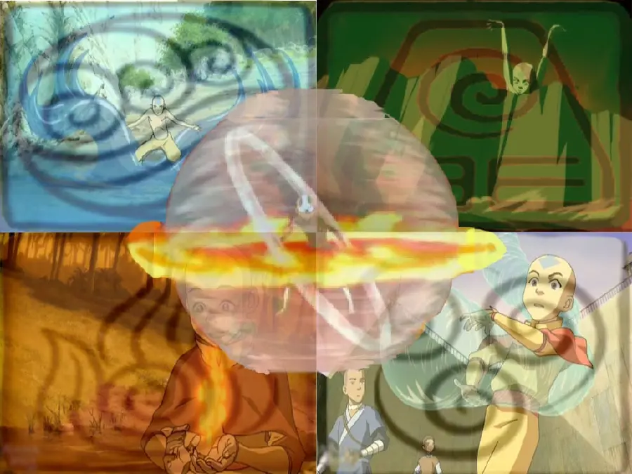 Cartoon Photo of Aang, the Avatar Element Controller