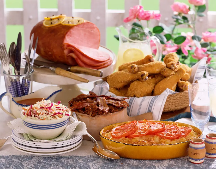 Background Photo of a Collection of Delicious and Tasty Foods