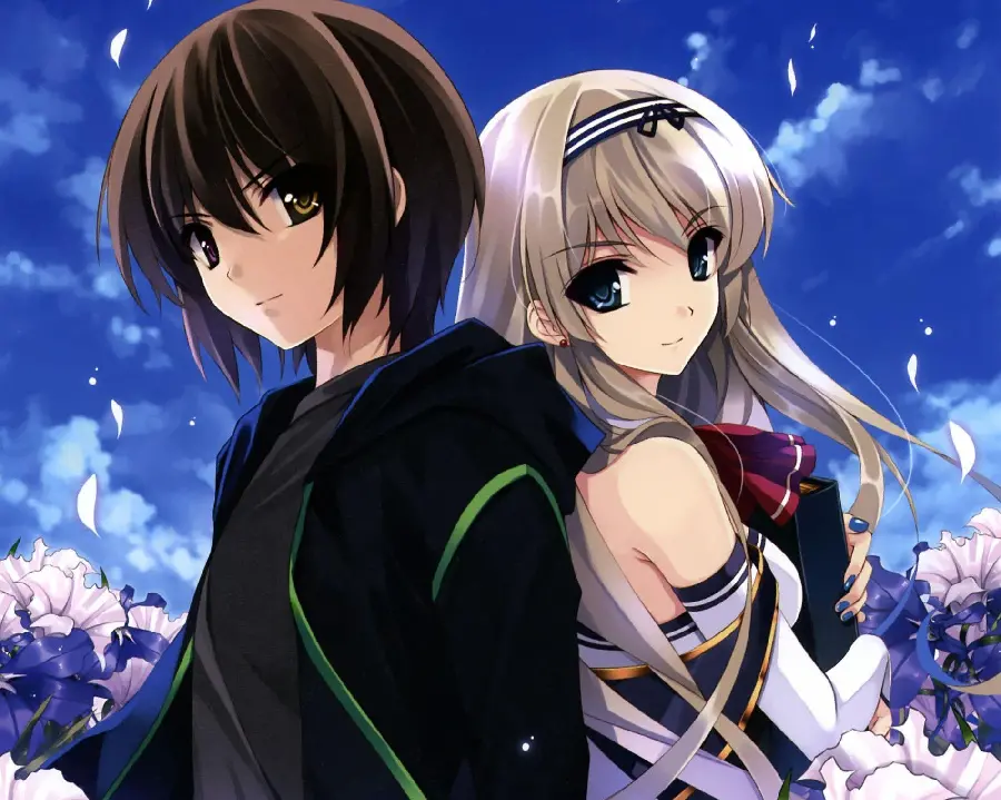 Cute and Beautiful Anime Couple Photo