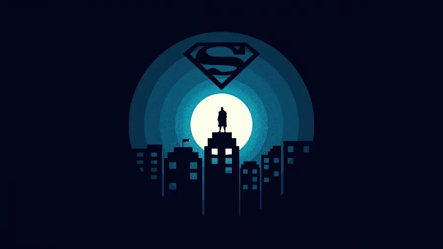 Minimalist Superman Wallpaper
