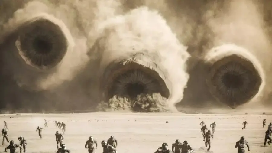 Photo From the exciting sequence of the movie Dune Part 2 