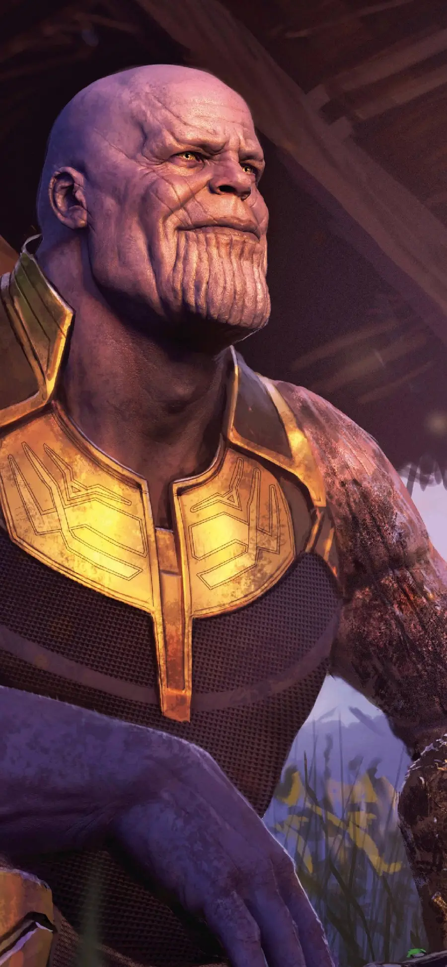 First official image of Thanos in the Avengers movie 