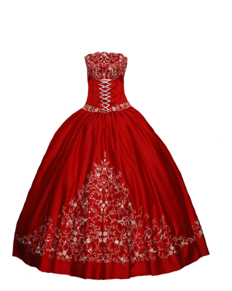 Red evening dress png suitable for graphic work
