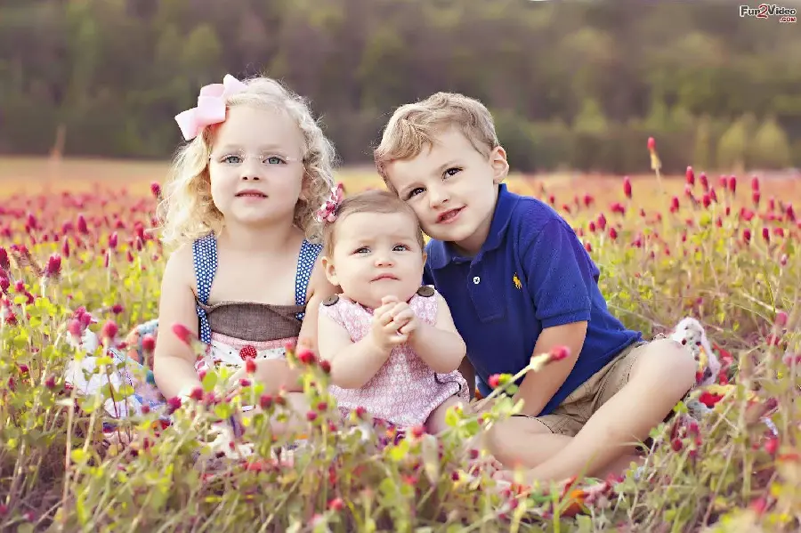 Cute baby couple