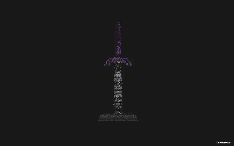 Minimalist Digital Photo of a Dark Sword for Profile