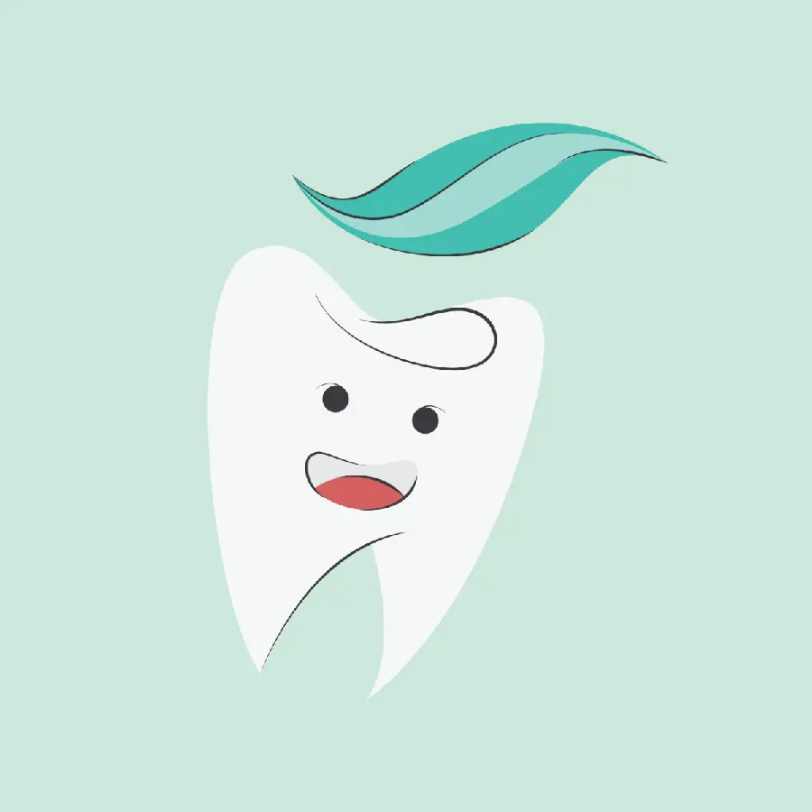 Cartoon and fantasy tooth photo for greetings on World Dentist Day