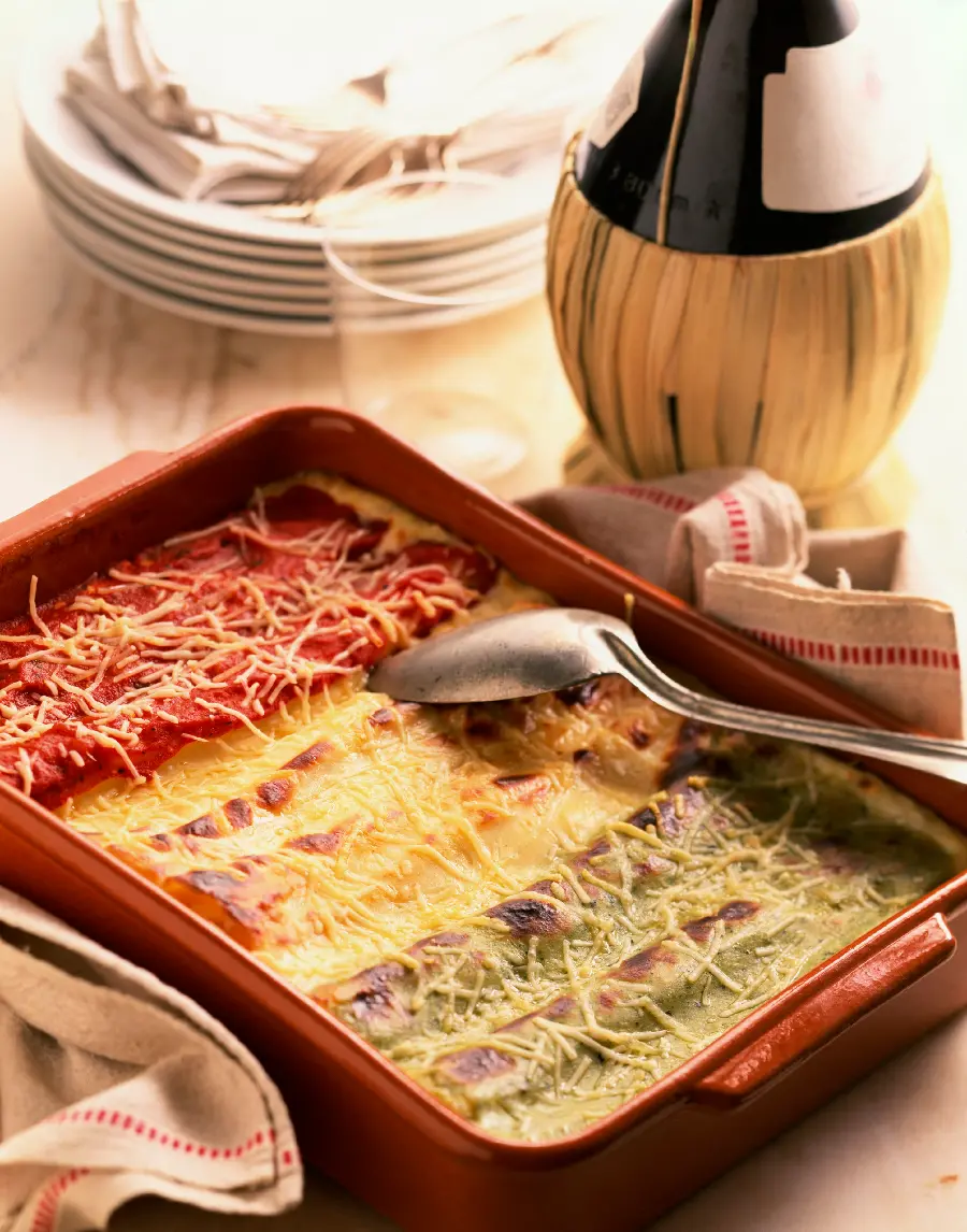Classic lasagna background for profile and background