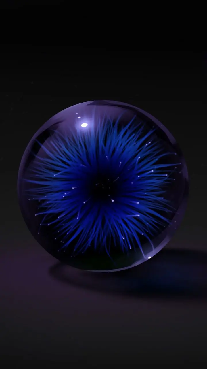 Blue Glass Art Eye Color