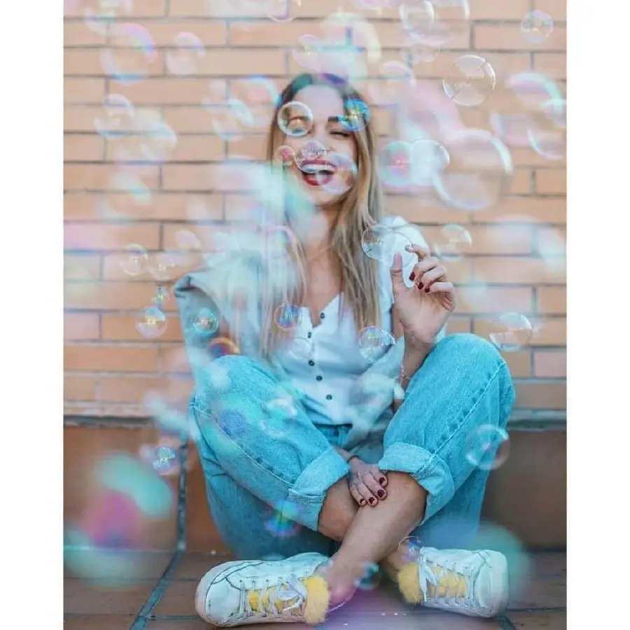 Special and stylish foreign girl profile photo