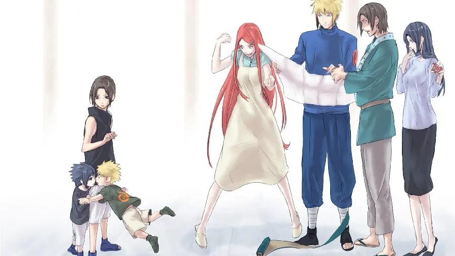 Free High Quality Photo of Happy Anime Family