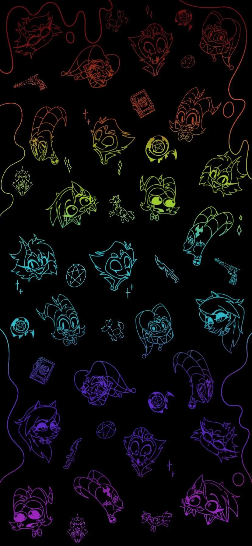 Black and special wallpaper for girls' phone wallpapers