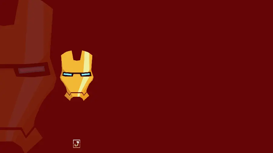 Download cool and unique minimalist Iron Man wallpaper