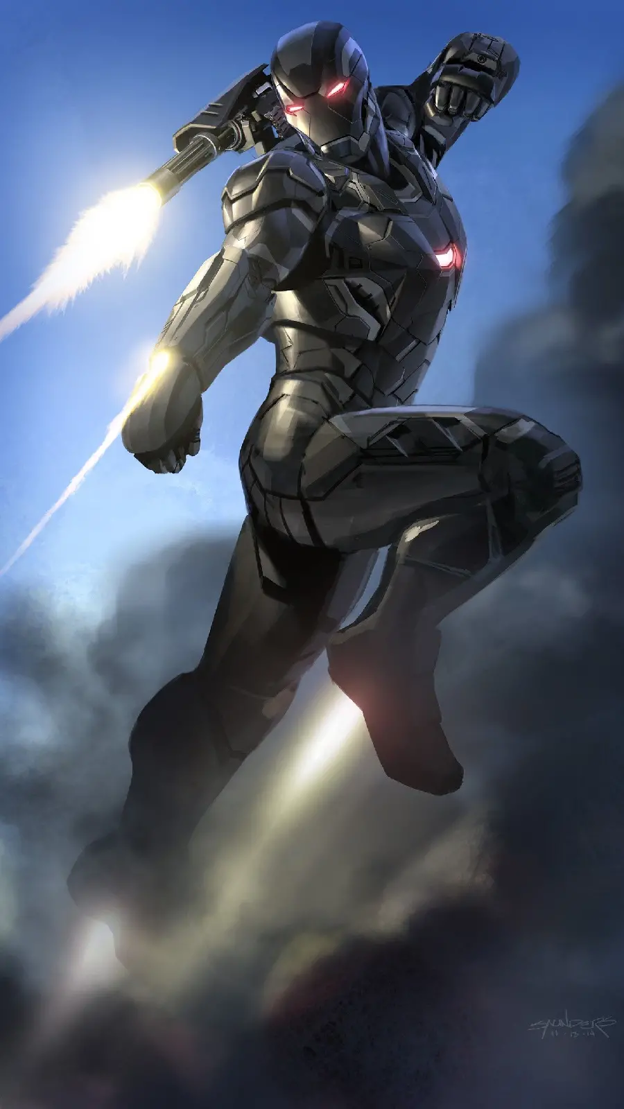 Free Background with Special Quality of War Machine for iPhone