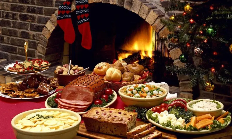Family Christmas Eve Table Photo