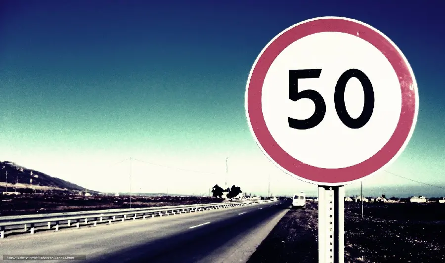 The speed limit sign wallpaper