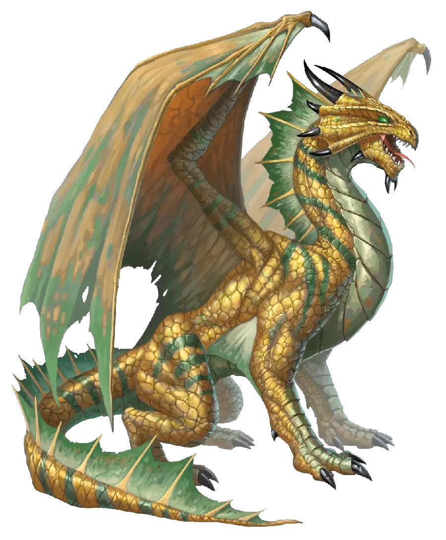 Powerful and shining dragon profile photo PNG