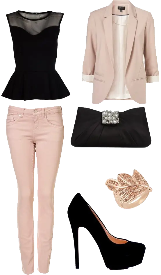 Evening suit set with bag and shoes