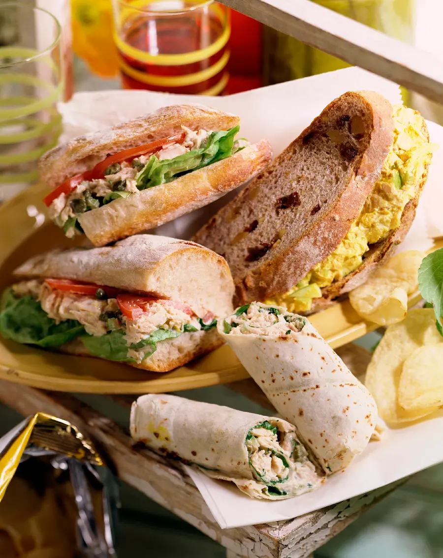 Tuna Sandwich Background for Post