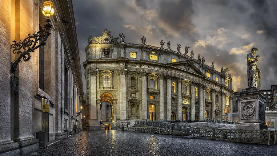Historical buildings in the Vatican photo