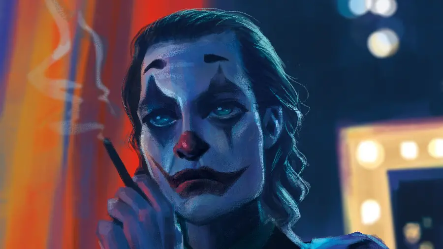 Joker Smoking Cigarette